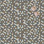  Topshots из Cерый, коричневый, Cиний / зеленый Hexagon 349 из коллекции Moduleo Moods | Moduleo